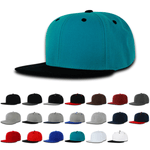 Decky 7011 - Youth 6 Panel High Profile Structured Snapback, Kids Flat Bill Hat - CASE Pricing - Picture 1 of 22