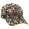 Otto Camouflage 6 Panel Low Pro Baseball Cap, Camo Sandwich Visor Hat - 71-602