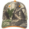 Otto Camouflage 6 Panel Low Pro Baseball Cap, Camo Sandwich Visor Hat - 71-602