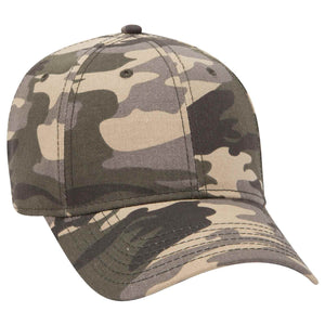 Otto Camouflage 6 Panel Low Profile Baseball Cap, Cotton Blend Camo Hat - 78-353 - 