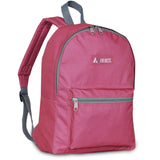 Everest Backpack Book Bag - Back to School Basic Style - Mid-Size Maroon