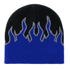 Decky 8003 - Fire Beanie, Flame Knit Cap - 
