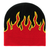 Decky 8003 - Fire Beanie, Flame Knit Cap