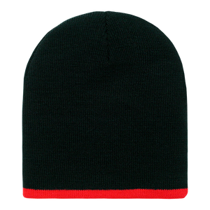 Decky 8007 - Acrylic Striped Short Beanie, Knit Cap - 