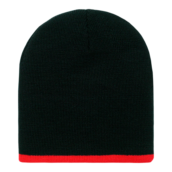Decky 8007 - Acrylic Striped Short Beanie, Knit Cap