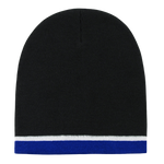 Decky 8015 - Double Striped Beanie, Knit Cap