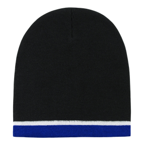 Decky 8015 - Double Striped Beanie, Knit Cap - 
