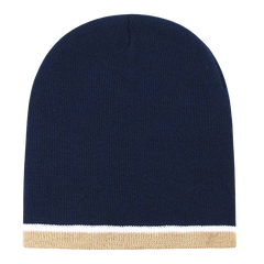 Decky 8015 - Double Striped Beanie, Knit Cap - 