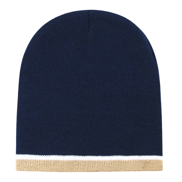 Decky 8015 - Double Striped Beanie, Knit Cap