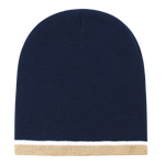 Decky 8015 - Double Striped Beanie, Knit Cap