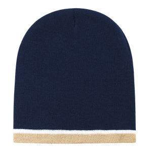 Decky 8015 - Double Striped Beanie, Knit Cap - 