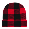 Decky 8027 Buffalo Plaid Long Beanie Knit Cap