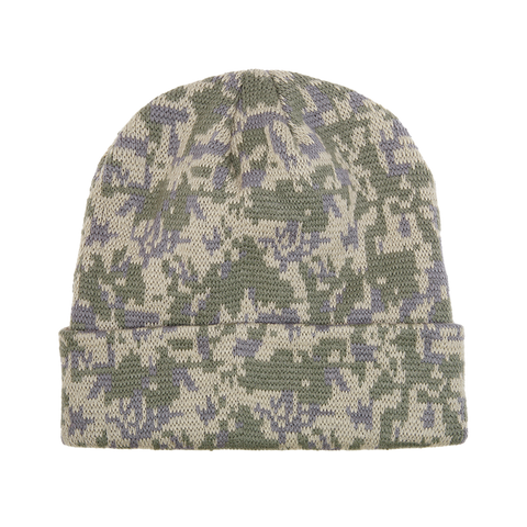 Decky 8030 - Camo Long Beanie, Camouflage Knit Beanie Cap