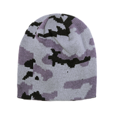 Decky 8031 - Camo Short Beanie, Camouflage Knit Beanie Cap