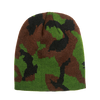 Decky 8031 - Camo Short Beanie, Camouflage Knit Beanie Cap