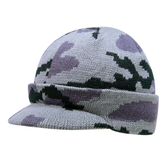 Decky 8034 - Camo Hybricap, Camouflage Beanie, Knit Cap - 