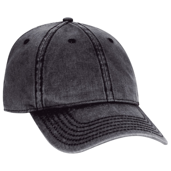 OTTO CAP 6 Panel Low Profile Dad Hat, Snow Washed Cotton Twill - 18-1248