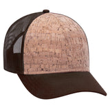 Otto 6-Panel Low Profile, Cork Trucker Hat, Mesh Back - 83-1212