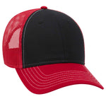 OTTO CAP 6 Panel Low Profile Mesh Back Trucker Hat, Cotton Blend Twill - 83-1239 - Picture 33 of 68