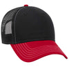 OTTO CAP 6 Panel Low Profile Mesh Back Trucker Hat, Cotton Blend Twill - 83-1239