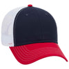 OTTO CAP 6 Panel Low Profile Mesh Back Trucker Hat, Cotton Blend Twill - 83-1239