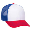 OTTO CAP 6 Panel Low Profile Mesh Back Trucker Hat, Cotton Blend Twill - 83-1239