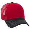 OTTO CAP 6 Panel Low Profile Mesh Back Trucker Hat, Cotton Blend Twill - 83-1239