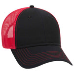OTTO CAP 6 Panel Low Profile Mesh Back Trucker Hat, Cotton Blend Twill - 83-1239 - Picture 20 of 68