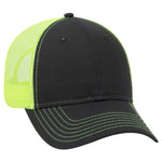 OTTO CAP 6 Panel Low Profile Mesh Back Trucker Hat, Cotton Blend Twill - 83-1239 - Picture 53 of 68