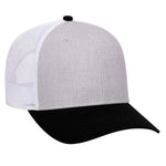 OTTO CAP 6 Panel Low Profile Mesh Back Trucker Hat, Cotton Blend Twill - 83-1239 - Picture 6 of 68