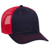OTTO CAP 6 Panel Low Profile Mesh Back Trucker Hat, Cotton Blend Twill - 83-1239