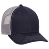 OTTO CAP 6 Panel Low Profile Mesh Back Trucker Hat, Cotton Blend Twill - 83-1239