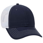 OTTO CAP 6 Panel Low Profile Mesh Back Trucker Hat, Cotton Blend Twill - 83-1239 - Picture 44 of 68