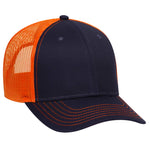 OTTO CAP 6 Panel Low Profile Mesh Back Trucker Hat, Cotton Blend Twill - 83-1239 - Picture 46 of 68