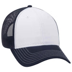 OTTO CAP 6 Panel Low Profile Mesh Back Trucker Hat, Cotton Blend Twill - 83-1239 - Picture 22 of 68