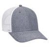 OTTO CAP 6 Panel Low Profile Mesh Back Trucker Hat, Cotton Blend Twill - 83-1239