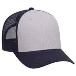 OTTO CAP 6 Panel Low Profile Mesh Back Trucker Hat, Cotton Blend Twill - 83-1239 - Picture 11 of 68