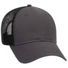 OTTO CAP 6 Panel Low Profile Mesh Back Trucker Hat, Cotton Blend Twill - 83-1239