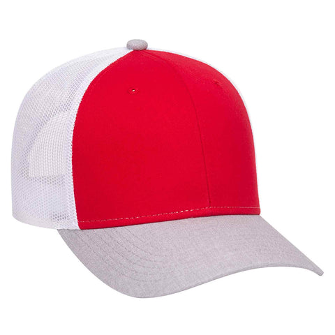 Ottocap Denim Mesh Back Trucker Hat – Low Profile Six-Panel Cap With Snap Closure, Multiple Colors