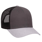 OTTO CAP 6 Panel Low Profile Mesh Back Trucker Hat, Cotton Blend Twill - 83-1239 - Picture 8 of 68