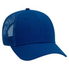 Otto 6 Panel Low Pro Mesh Back Trucker Hat, Cotton Canvas Cap - 83-1273
