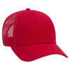 Otto 6 Panel Low Pro Mesh Back Trucker Hat, Cotton Canvas Cap - 83-1273