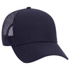 Otto 6 Panel Low Pro Mesh Back Trucker Hat, Cotton Canvas Cap - 83-1273