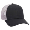 Otto 6 Panel Low Pro Mesh Back Trucker Hat, Cotton Canvas Cap - 83-1273