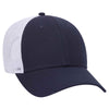 Otto 6 Panel Low Pro Mesh Back Trucker Hat, Cotton Canvas Cap - 83-1273