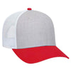 Otto 6 Panel Low Pro Mesh Back Trucker Hat, Heather Blend Cap - 83-1300