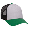 Otto 6 Panel Low Pro Mesh Back Trucker Hat, Heather Blend Cap - 83-1300