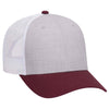 Otto 6 Panel Low Pro Mesh Back Trucker Hat, Heather Blend Cap - 83-1300