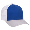 Otto 6 Panel Low Pro Mesh Back Trucker Hat, Heather Blend Cap - 83-1300