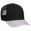 Otto 6 Panel Low Pro Mesh Back Trucker Hat, Heather Blend Cap - 83-1300